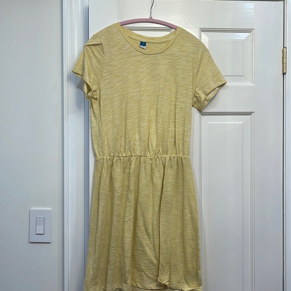 New without tags tshirt dress. Size medium. A little gathered at waist.